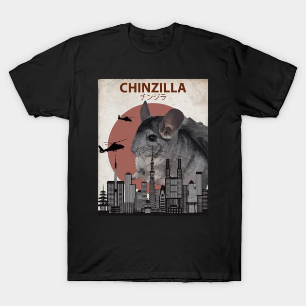 Chinzilla - Giant Chinchilla Monster T-Shirt by Animalzilla